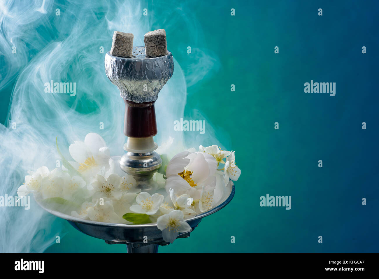 The hookah with the scent of jasmine Stock Photo Alamy