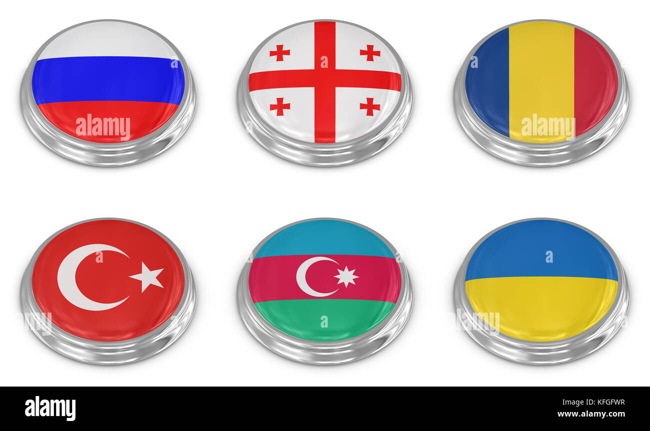 Nation flag icon set , computer generated image. 3d render Stock Photo ...