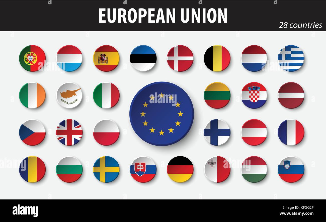 Flags of European Union and members Stock Vector Image & Art Alamy