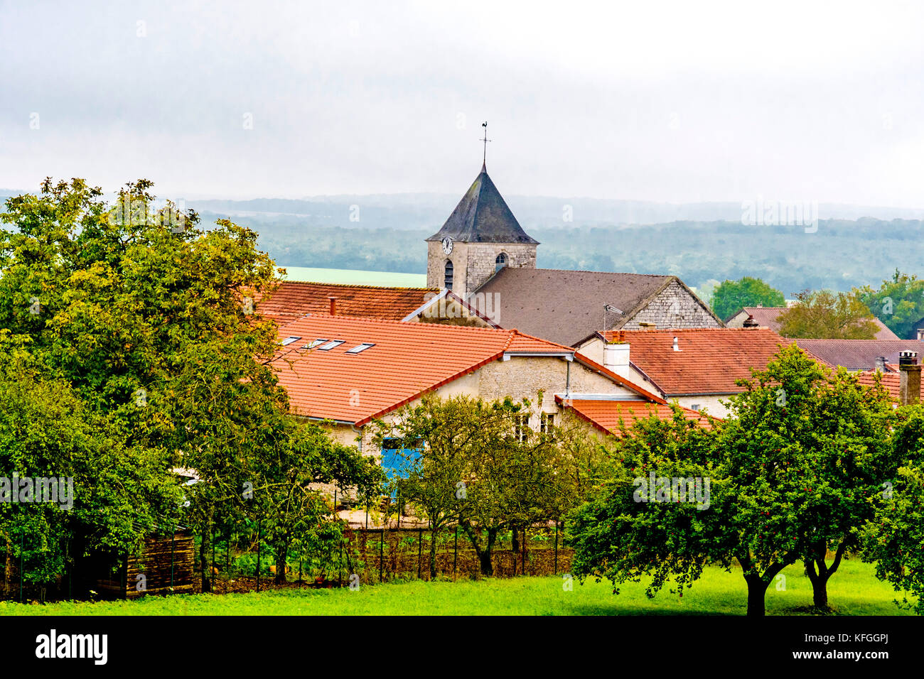 Colombey-les-Deux-Églises (Departements Haute-Marne, France): residence of the former french President Charles de Gaulle and his family Stock Photo