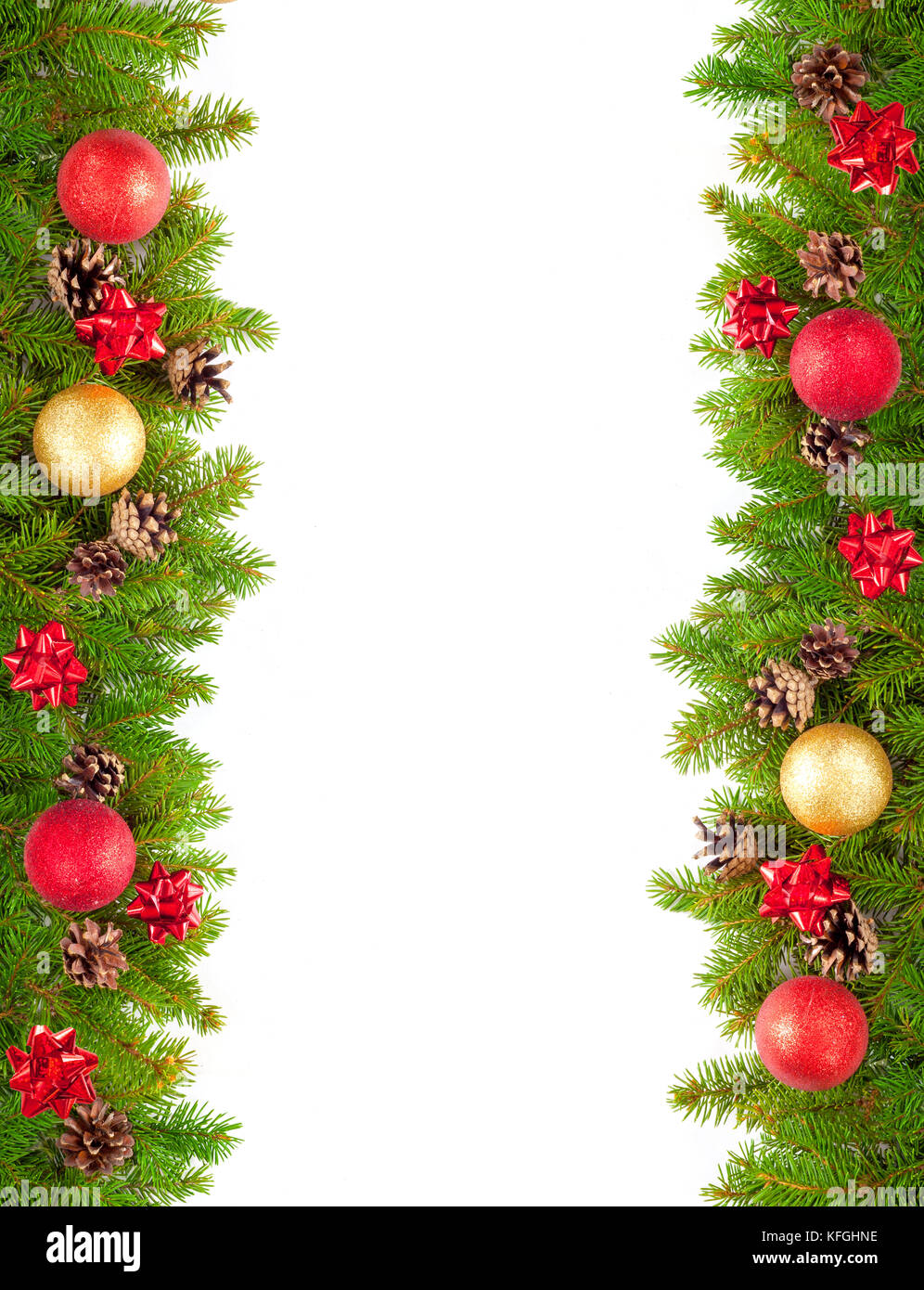 red garland draped on christmas tree Stock Photo - Alamy