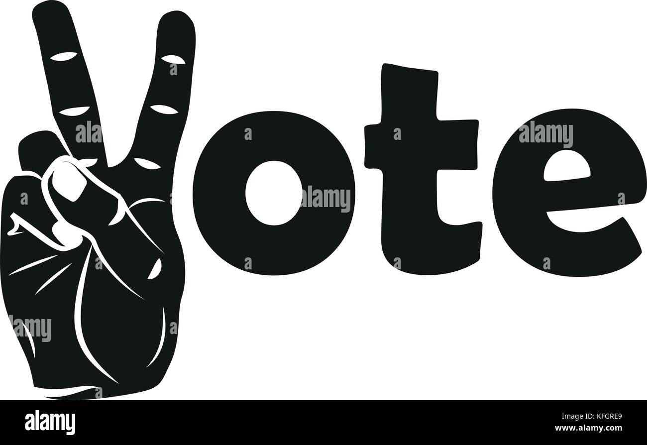 Icon vector vote for peace for the creative use in graphic design Stock Vector