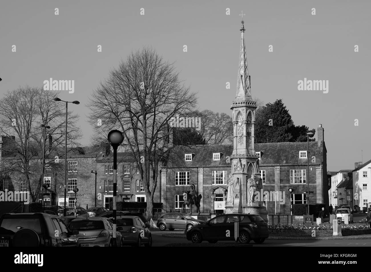 Banbury Cross Main Square and Monument Stock Photo Alamy