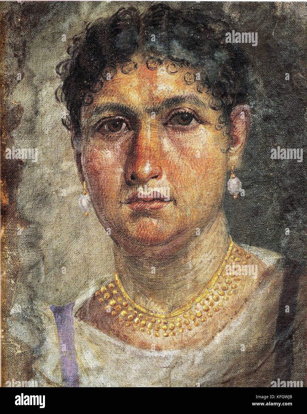 Fayum Portraits. Ancient Greek funeral paintings from 3rd century BC