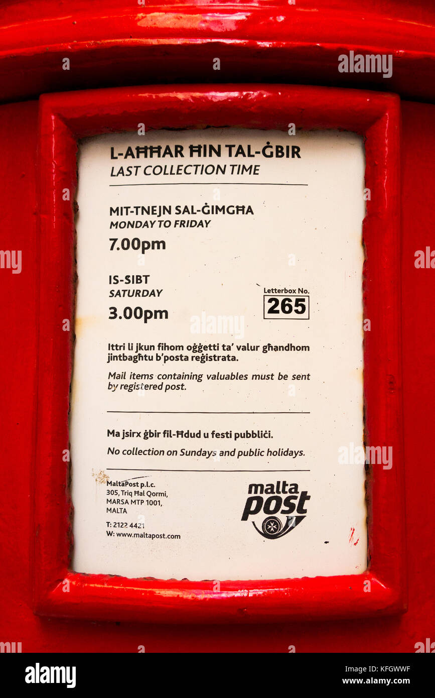 Last Collection time Monday to Friday 7.00pm / Saturday 3pm letter