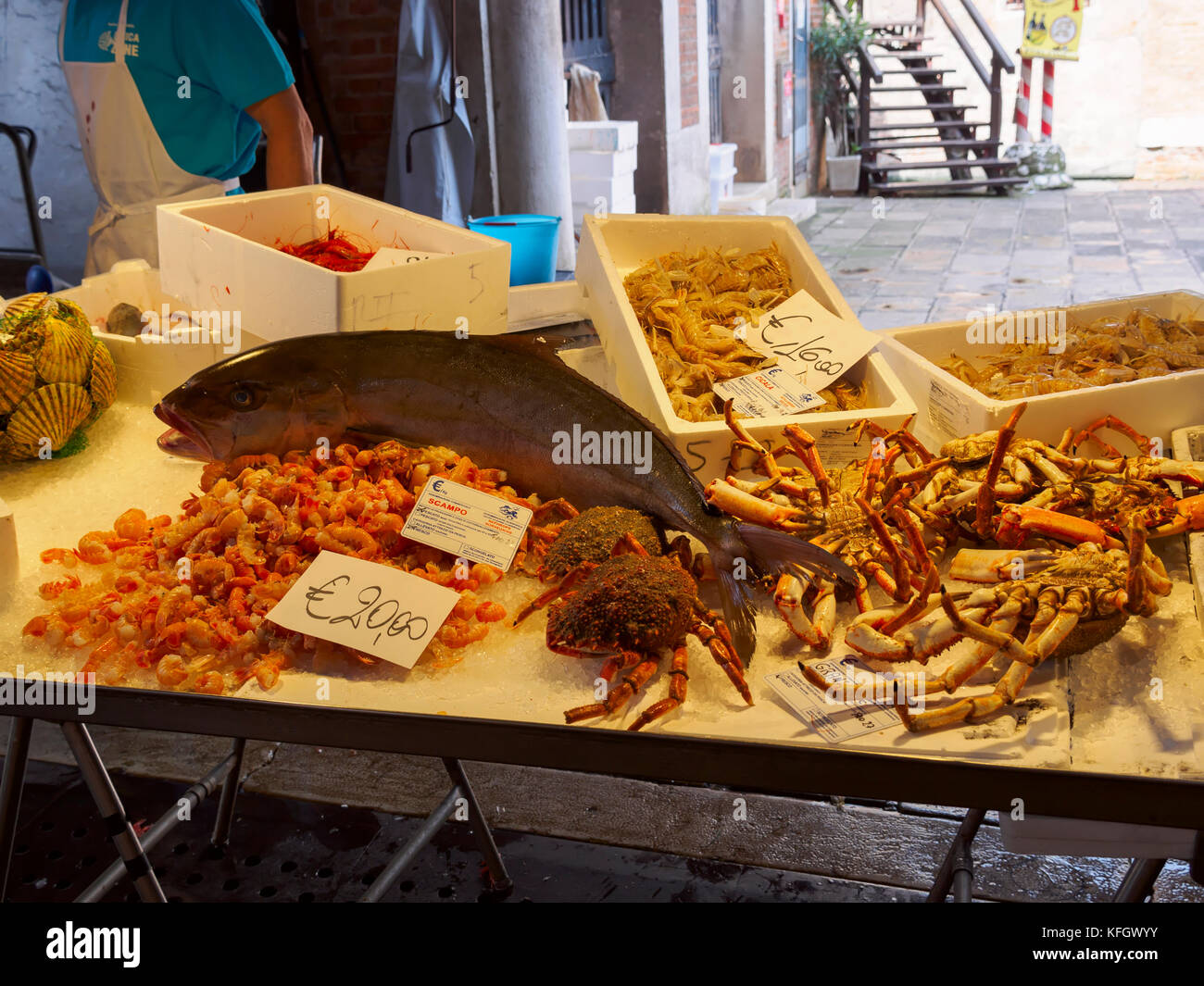 Fish Market, Venice, Italy Stock Photo