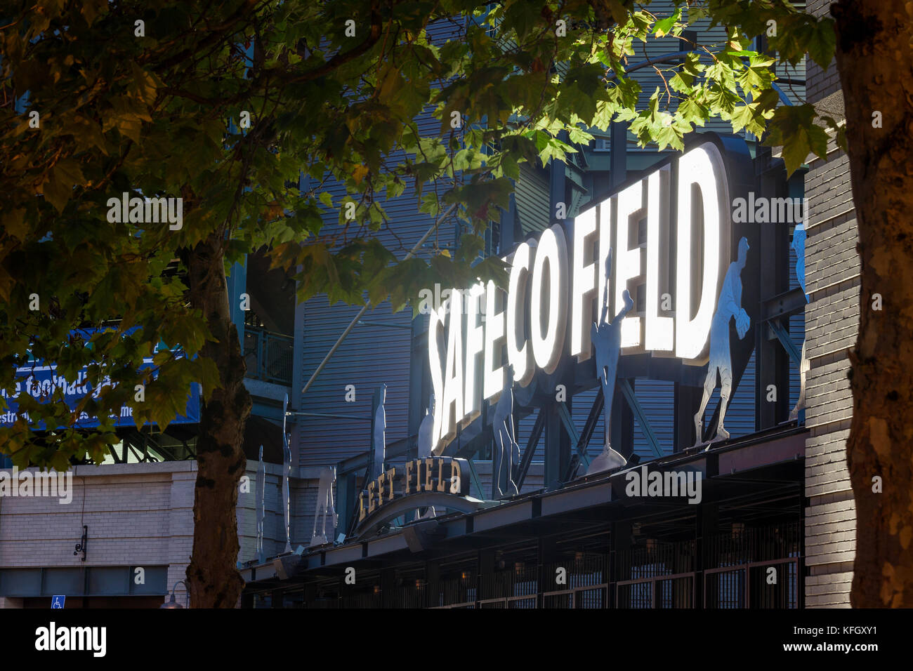 WA14165-00...WASHINGTON - Left field entrance to Safeco Field in Seattle. Stock Photo