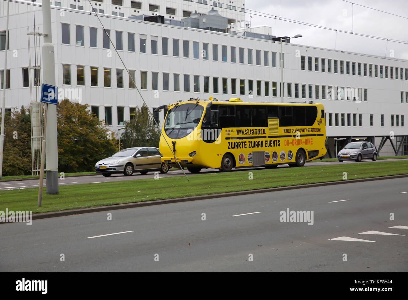 Splashtours amphibian bus in Rotterdam, Holland Stock Photo Alamy