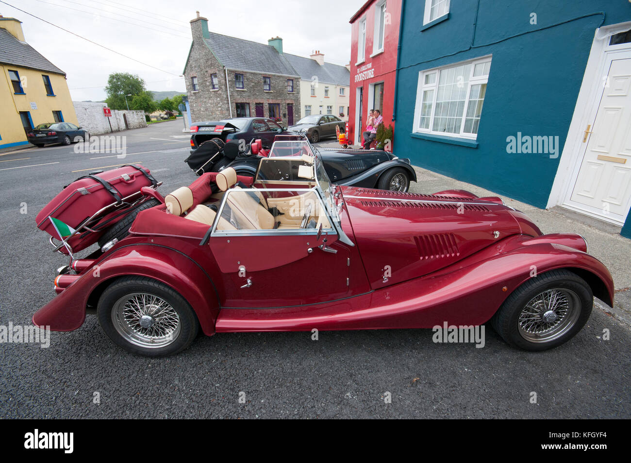 Vintage cars in Sneem, County Kerry, Ireland Stock Photo Alamy