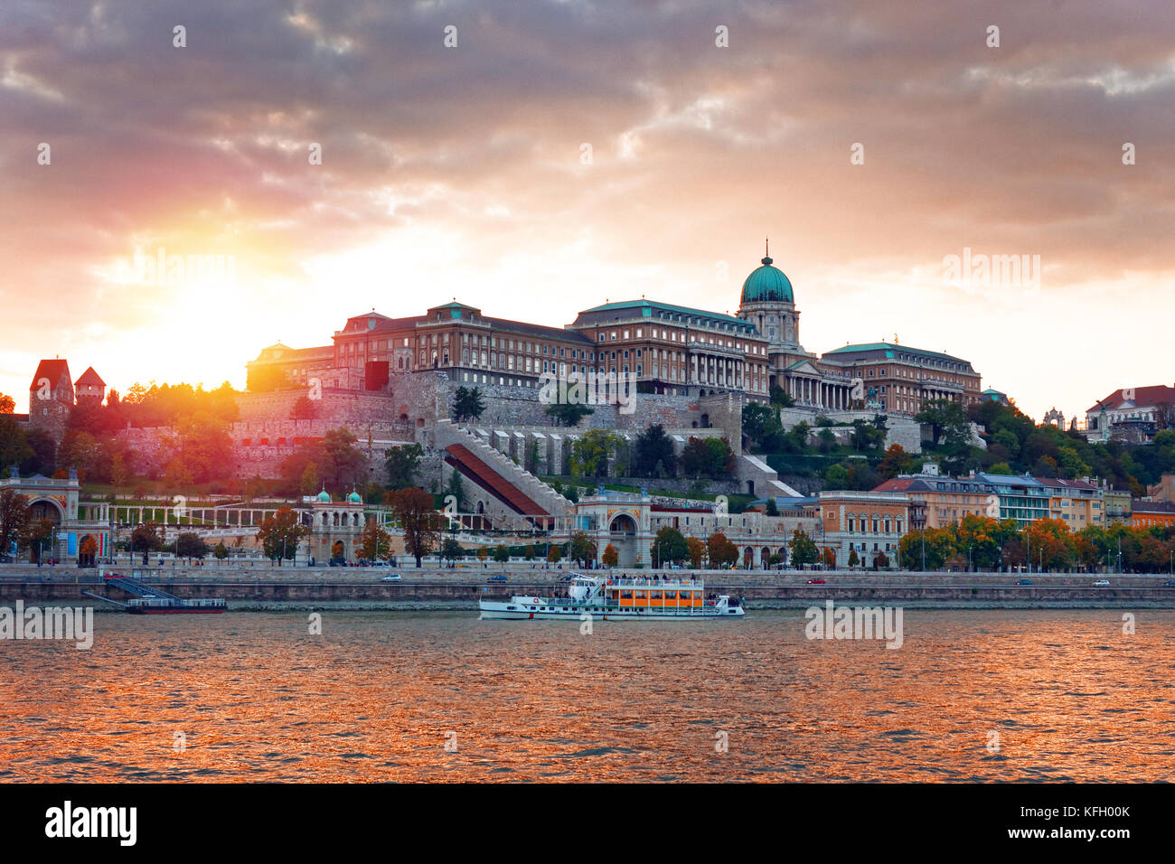 Buda Castle at sunset