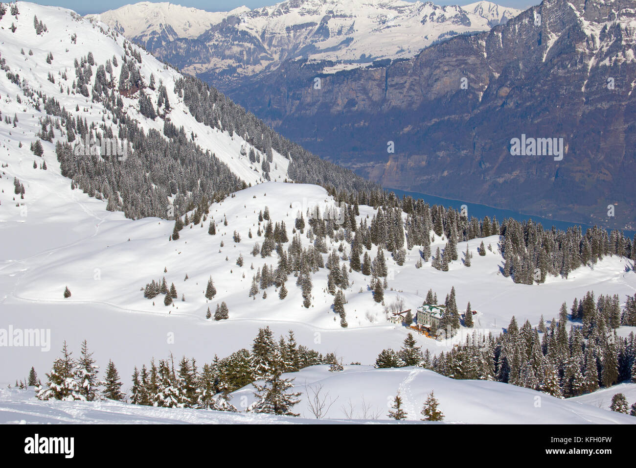 Winter in the swiss alps, Switzerland Stock Photo - Alamy