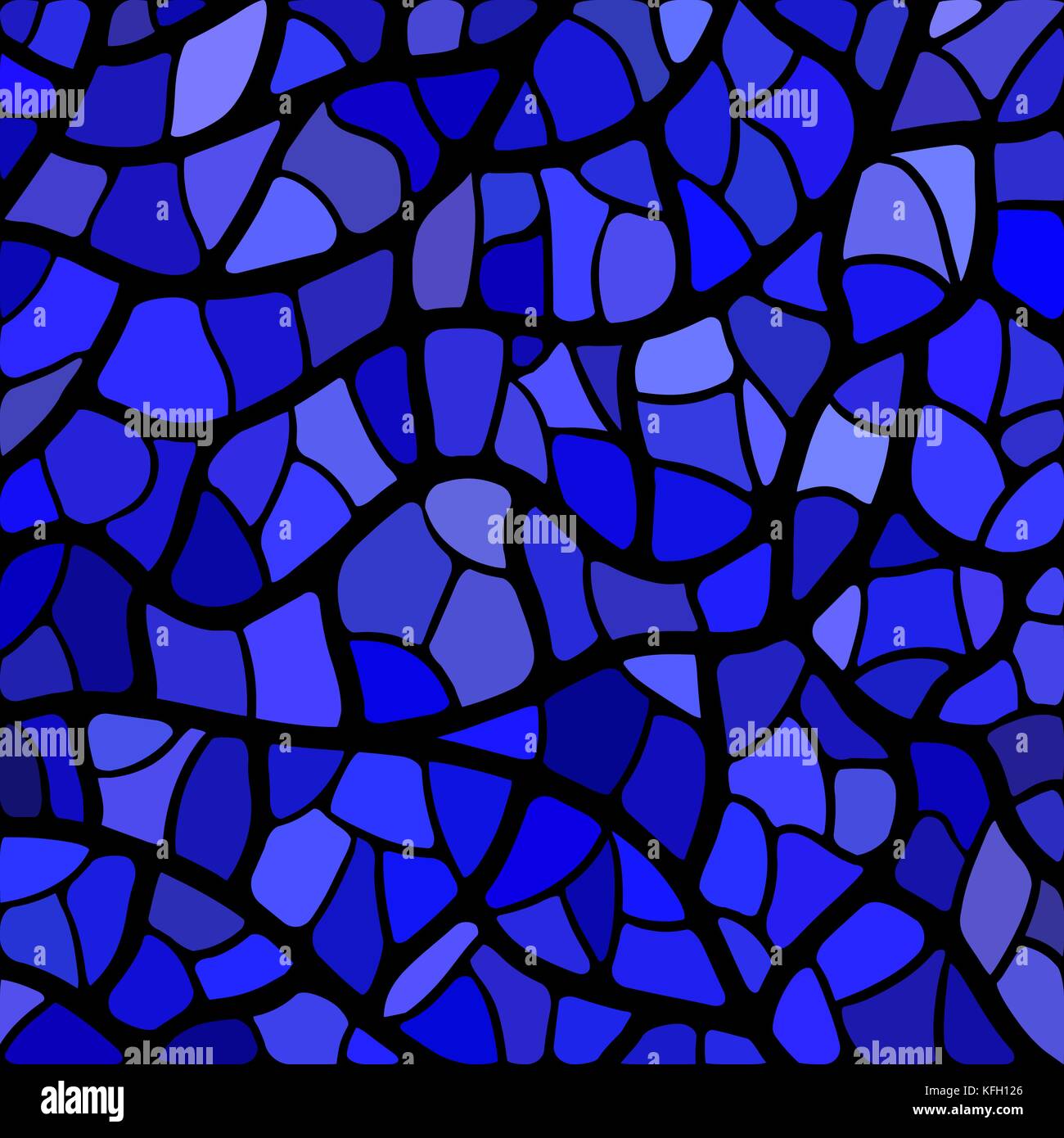 abstract vector stained-glass mosaic background - blue and violet Stock ...