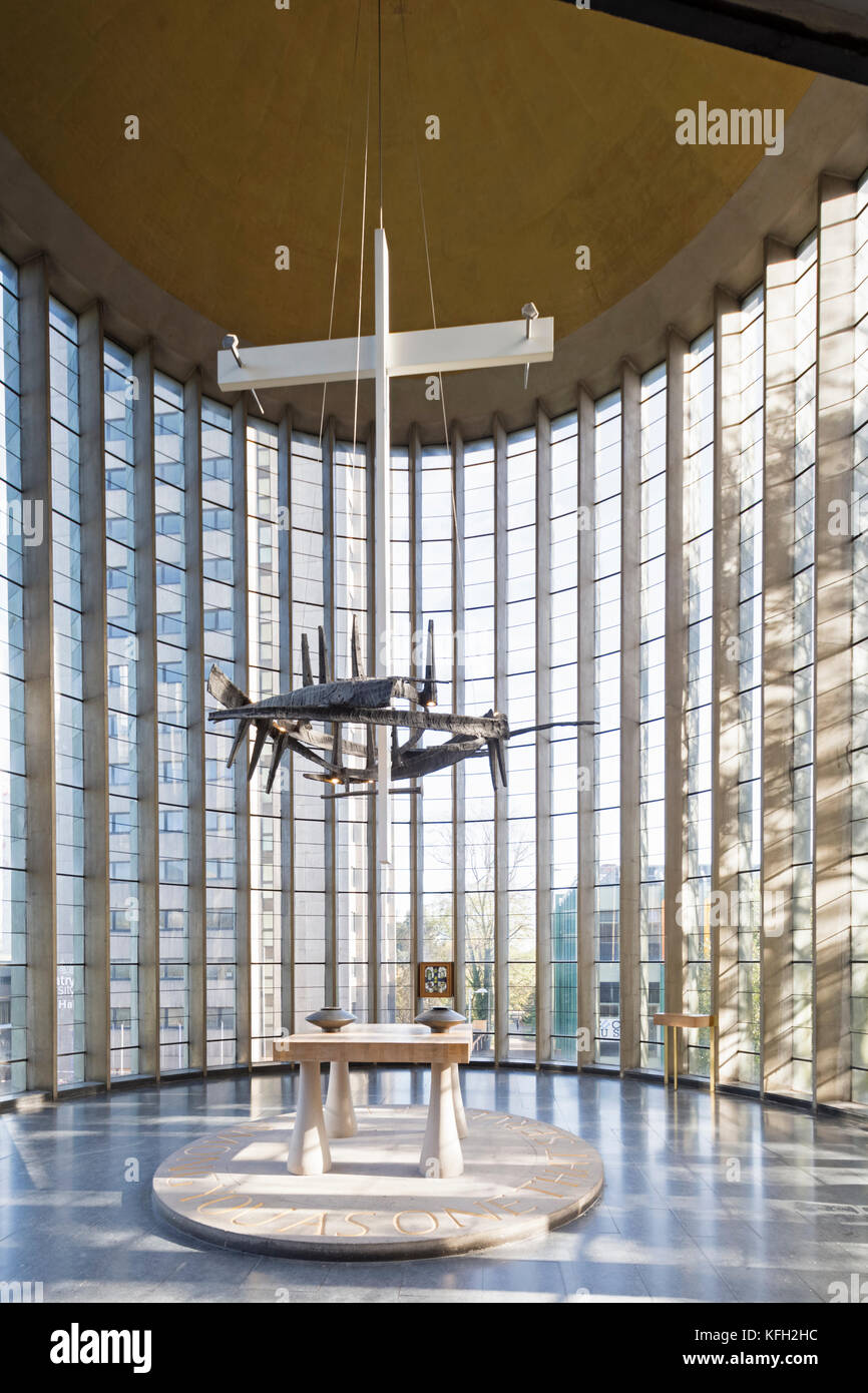 Coventry Cathedral interior architecture, Coventry, Warwickshire ...