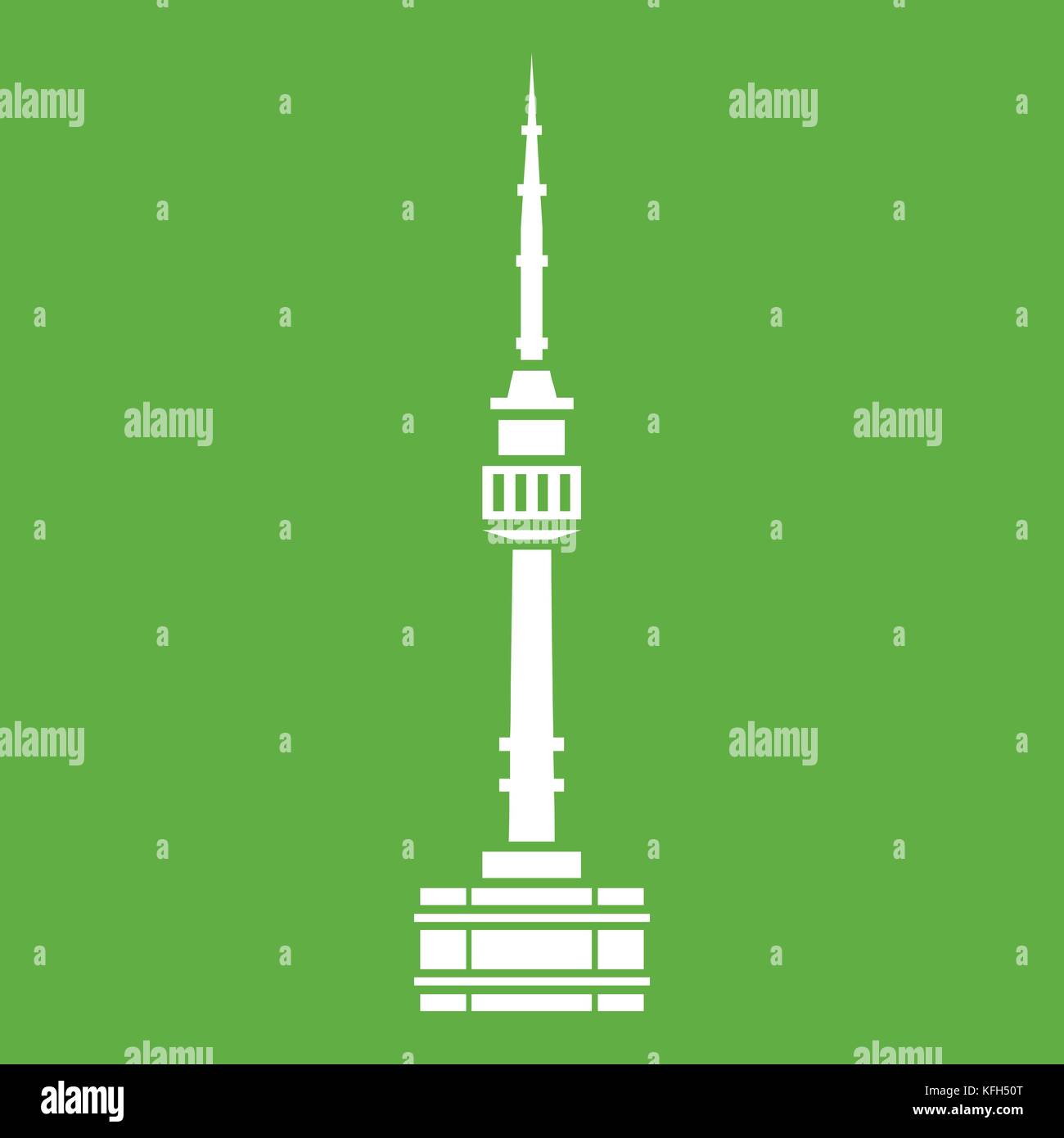 Namsan tower in Seoul icon green Stock Vector Image & Art - Alamy