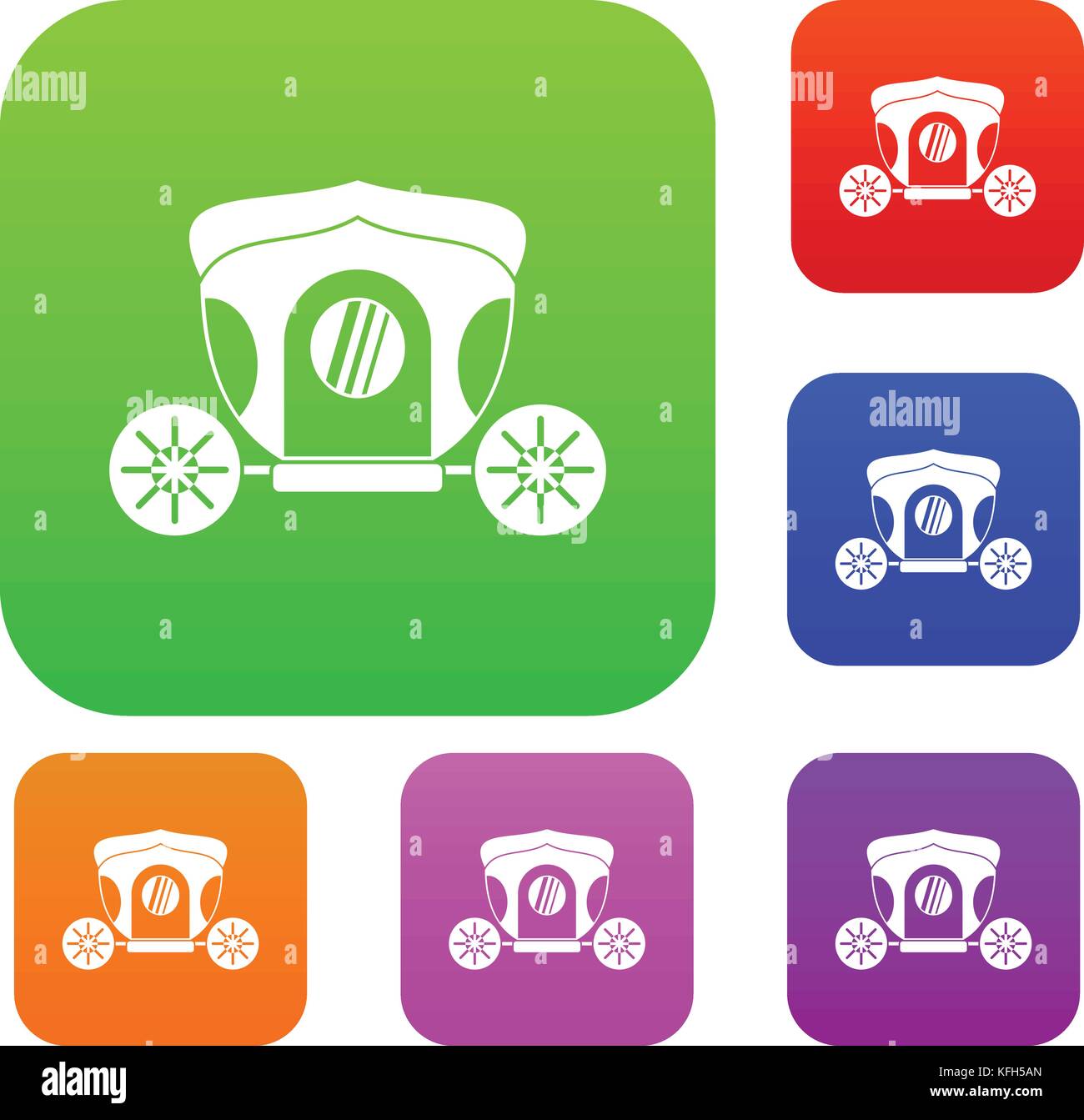 Brougham set color collection Stock Vector Image & Art - Alamy