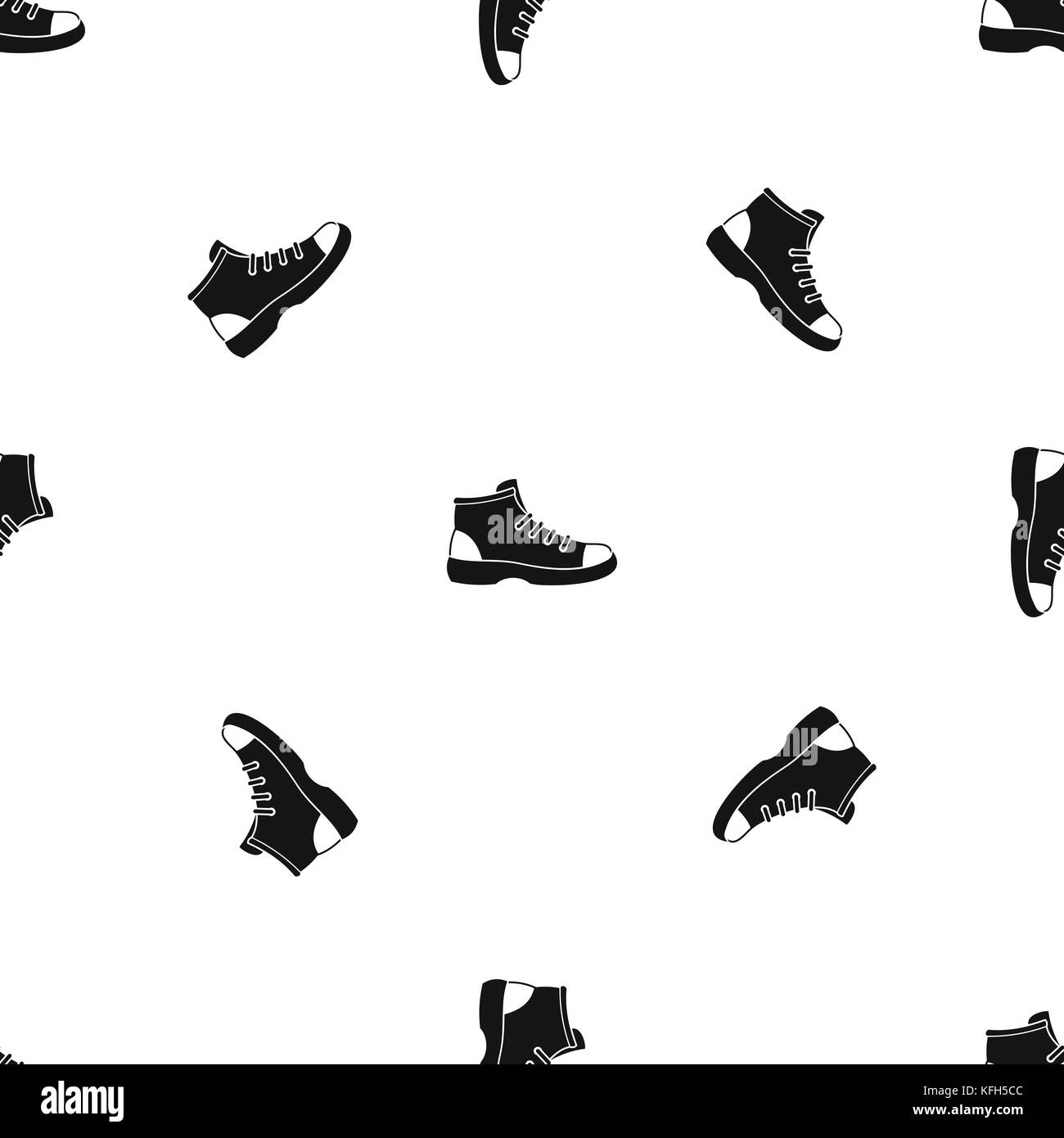 Tourist shoe pattern seamless black Stock Vector Image & Art - Alamy