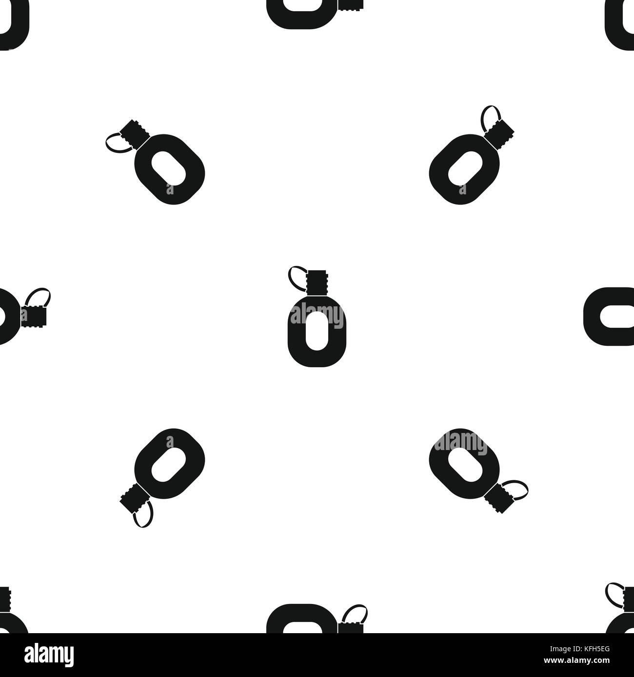 Tourist flask pattern seamless black Stock Vector Image & Art - Alamy