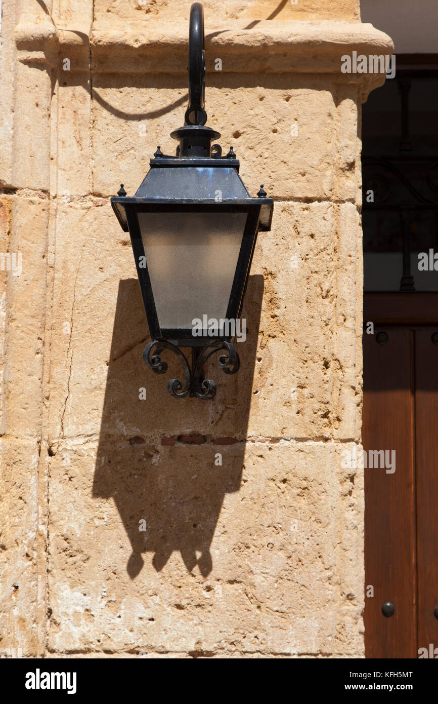 Marbella street lamp (Malaga, Andalusia, Spain) Stock Photo