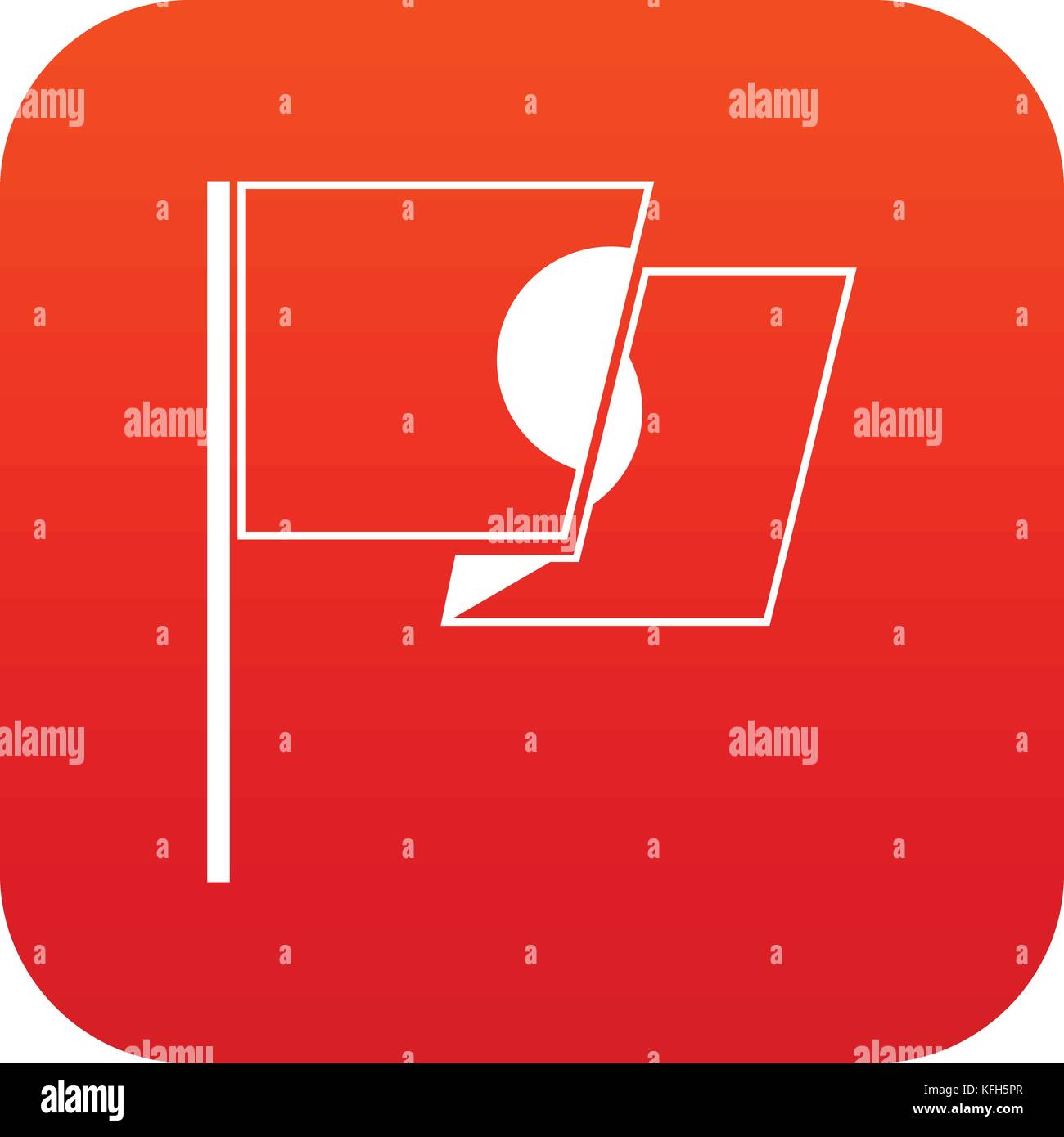 Flag of Japan icon digital red Stock Vector Image & Art - Alamy