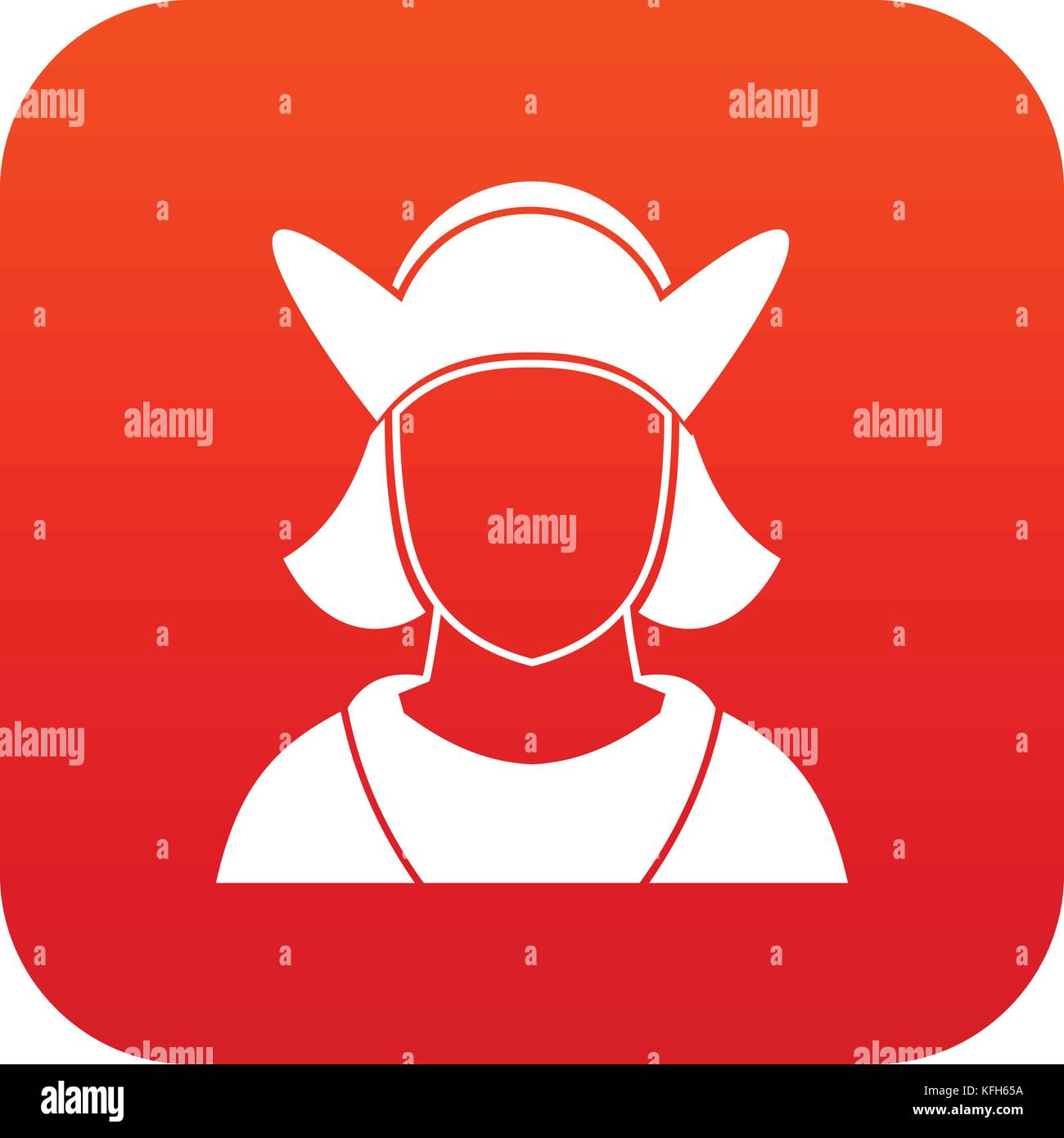Male avatar icon digital red Stock Vector Image & Art - Alamy