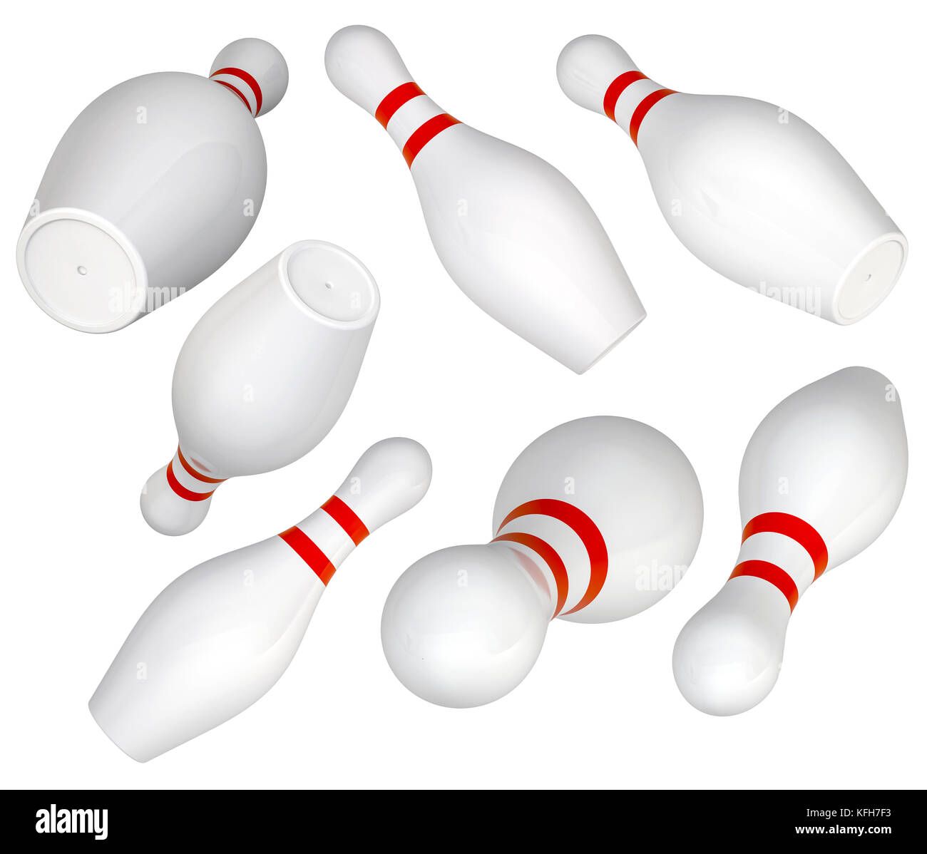 Set of Bowling Pin Stock Photo Alamy