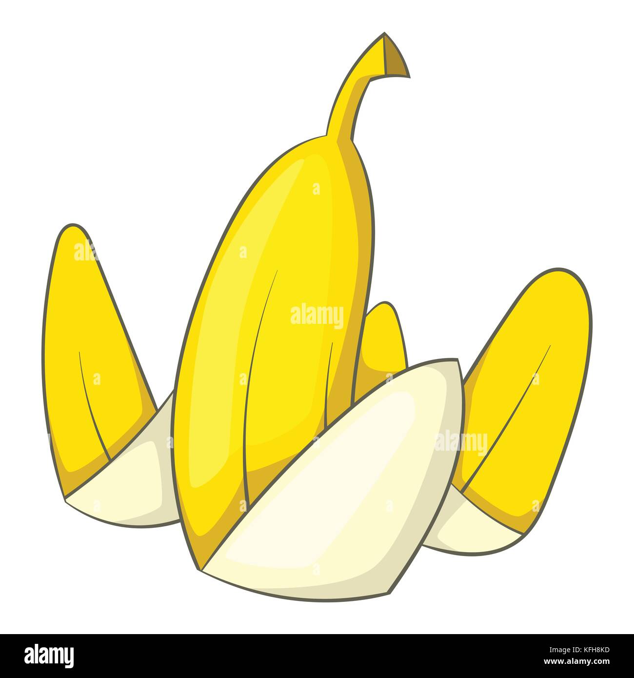 Banana peel icon, cartoon style Stock Vector Image & Art Alamy