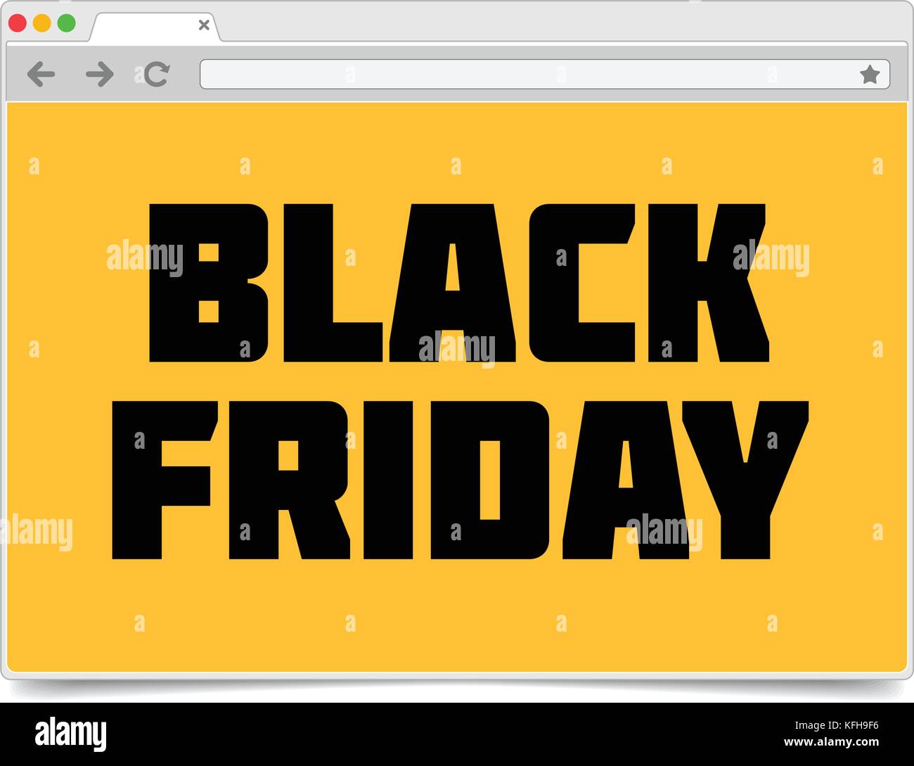 Black Friday open browser Stock Vector Image & Art Alamy