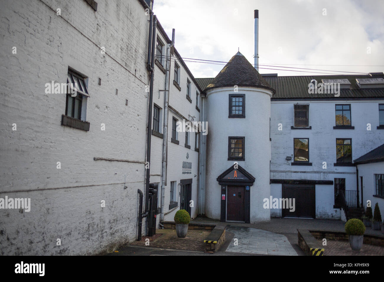 Auchentoshan Whisky Distillery, in Glasgow, Scotland, on 25 October 2017. Stock Photo