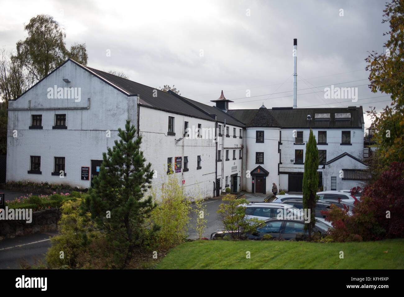 Auchentoshan Whisky Distillery, in Glasgow, Scotland, on 25 October 2017. Stock Photo