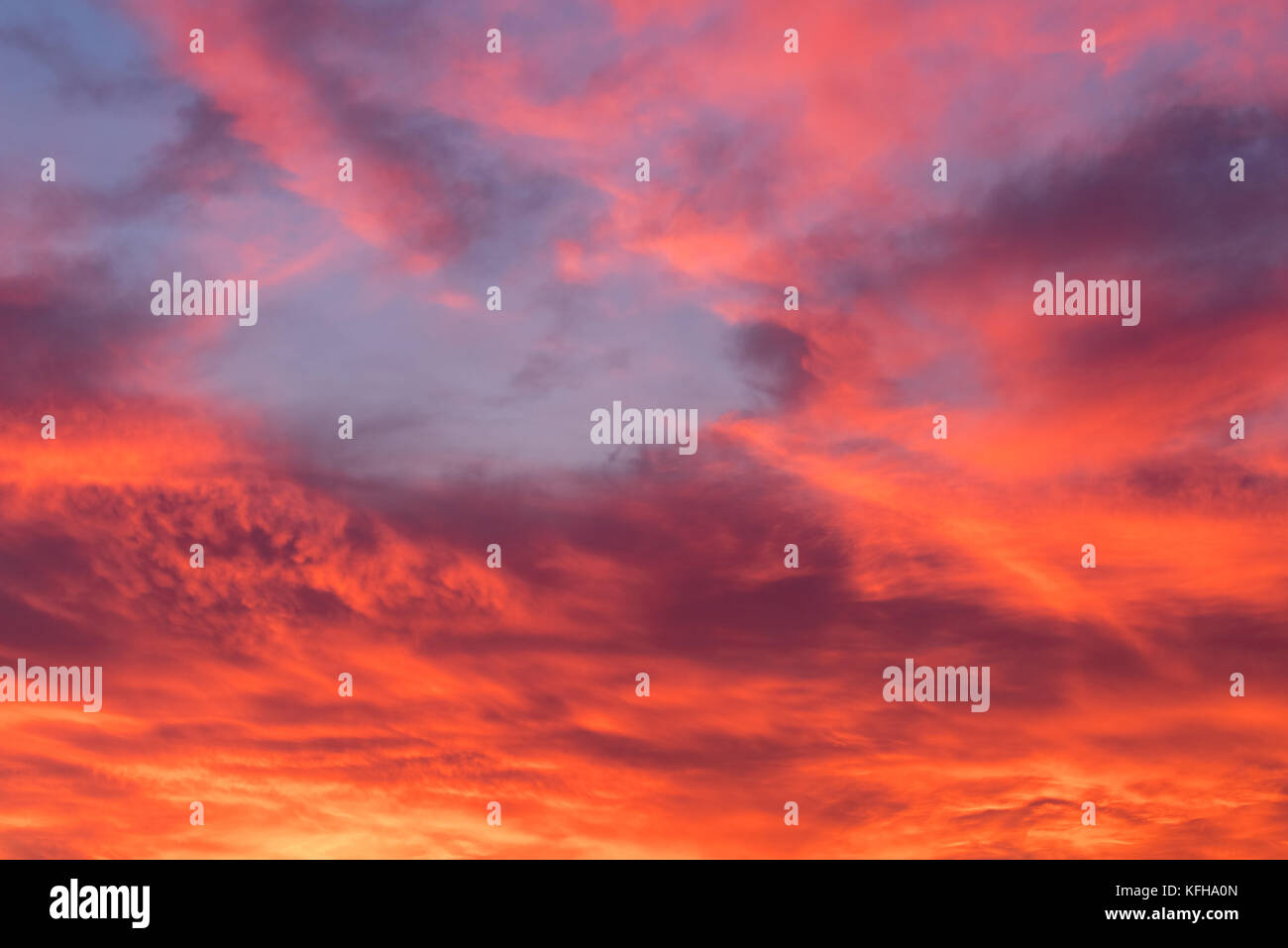 Scenic view of cloudy sky during sunset Stock Photo - Alamy
