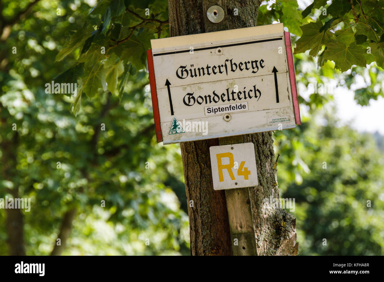 Beschilderung Wanderwege im Harz Stock Photo Alamy Beschilderung Wanderwege im Harz Stock Photo Alamy