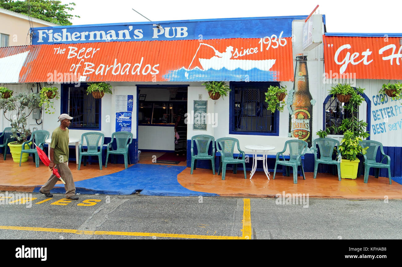 Fisherman's Pub, Barbados Stock Photo - Alamy