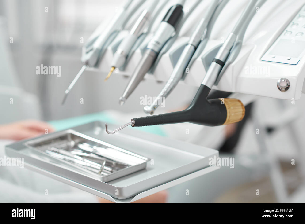 Medical tools at dental clinic Stock Photo Alamy