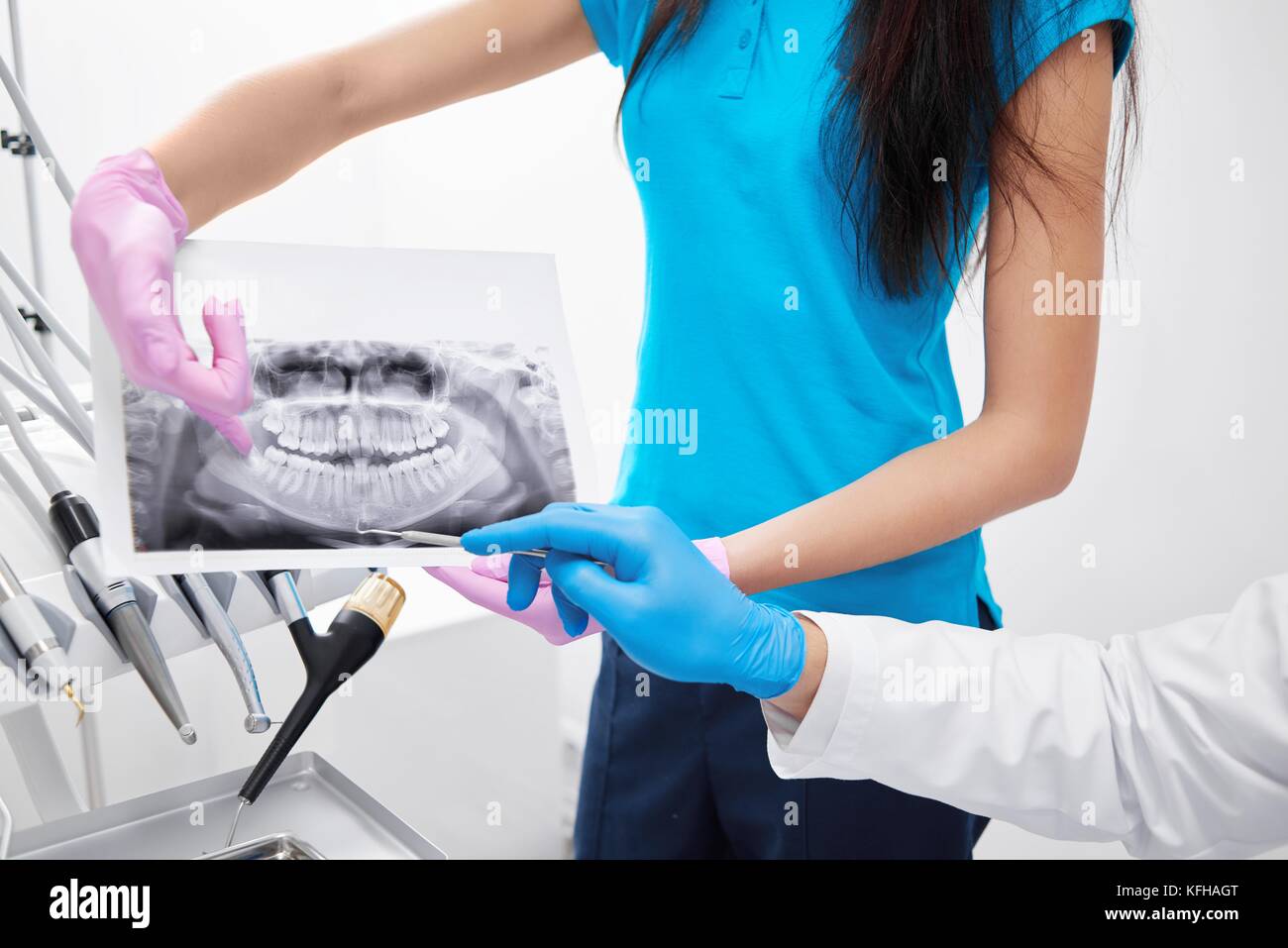 Professional dentist at his clinic Stock Photo Alamy