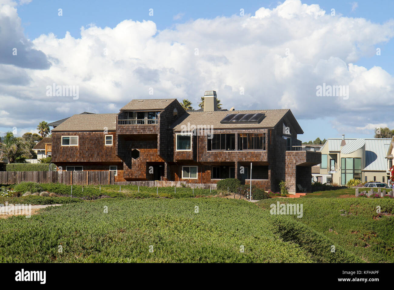 A home near West Cliff Drive, Santa Cruz, California, United States Stock Photo