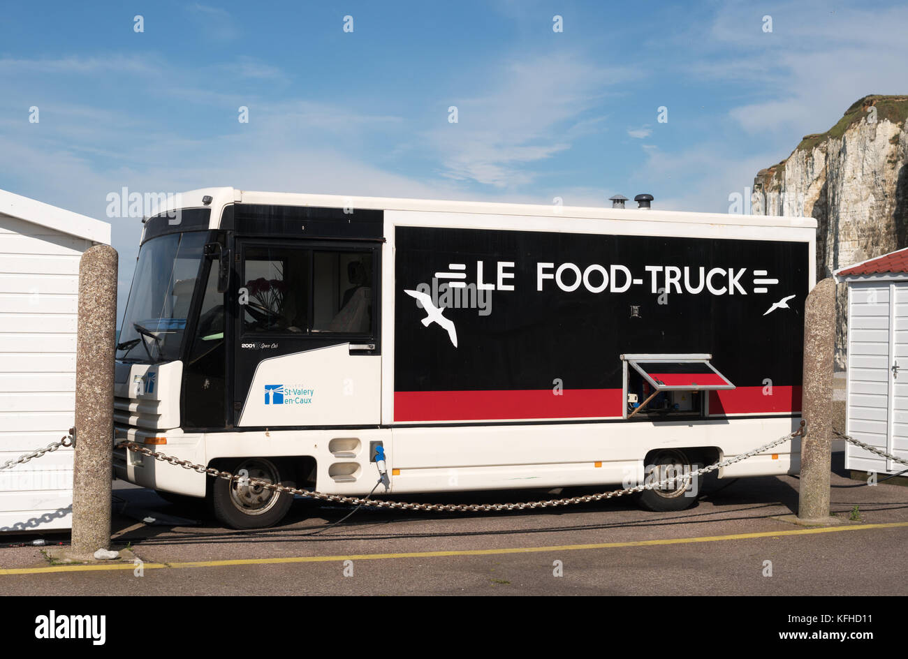 Franglais, Le Food Truck, Saint Valery en Caux, Normandy, France, Europe Stock Photo