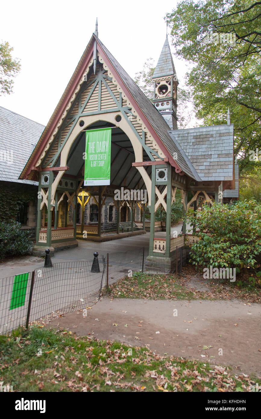 The Dairy Visitor Centre and Gift Shop, Central Park, New York City, United States of America. Stock Photo