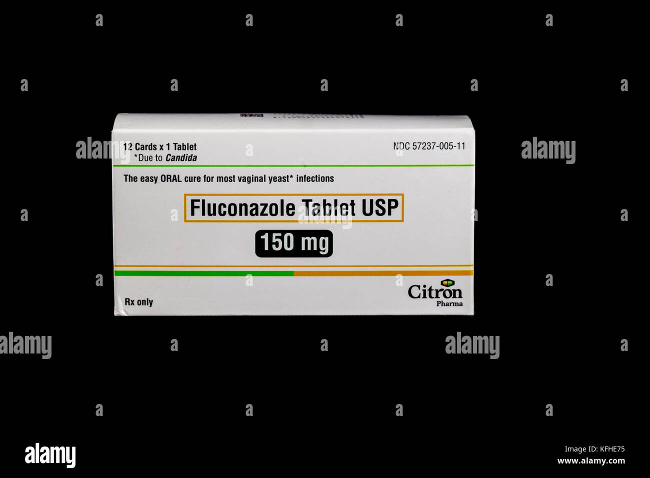 Photograph of prescription medication, Fluconazole Tablet USP treating
