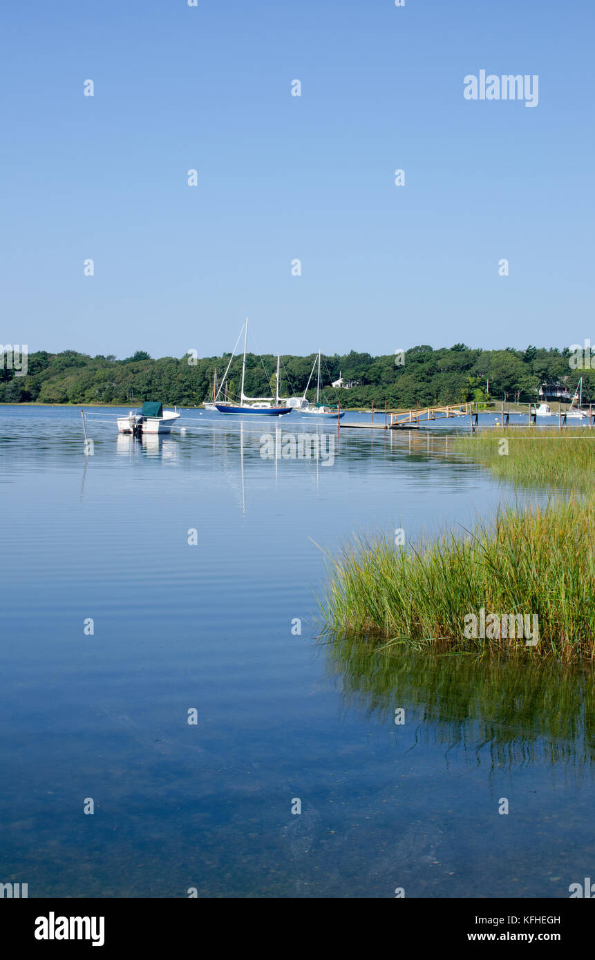 Squeeteague Harbor Cape Cod in the village of Cataumet, MA and town of