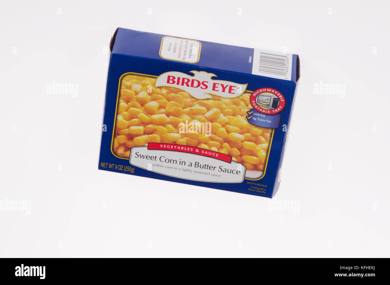 Birds Eye frozen corn box Stock Photo - Alamy