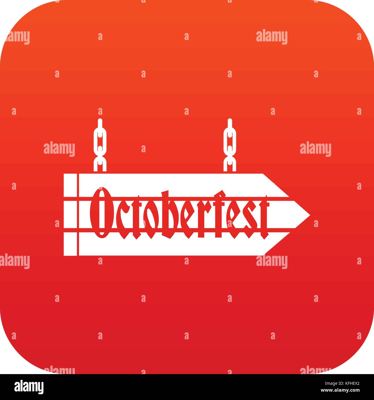 Sign octoberfest icon digital red Stock Vector Image & Art - Alamy