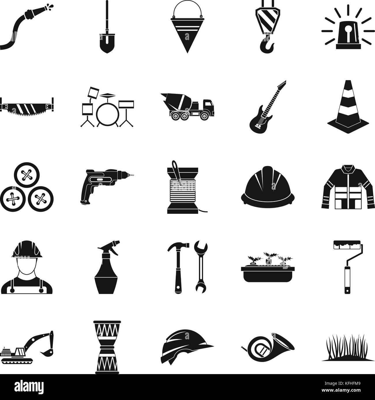 Tool icons set, simple style Stock Vector Image & Art - Alamy