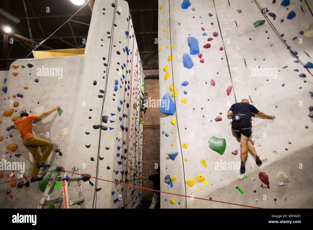 The Stronghold Climbing Gym Rock Climbing Wall Brewery Art Colony Los Angeles California Usa The Stronghold Climbing Gym Rock Climbing Wall Brewery Art Colony Los Angeles California Usa