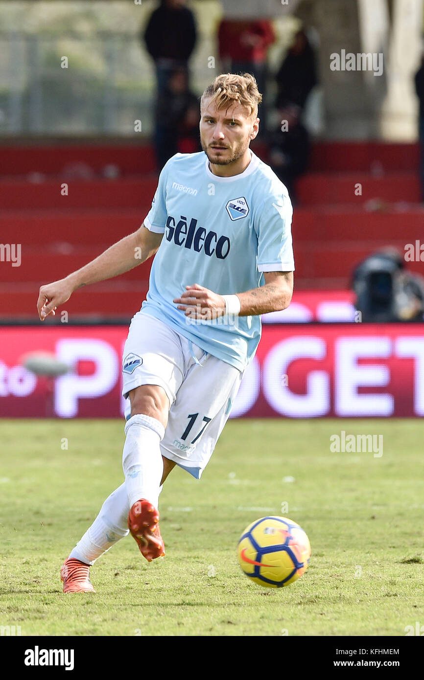 BENEVENTO, ITALY - OCTOBER 29: Ciro Immobile of Lazio in action during Serie A TIM match between Benevento Calcio and SS Lazio at Stadio Ciro Vigorito on October 29, 2017 in Benevento, Italy ( Credit: marco iorio/Alamy Live News Stock Photo