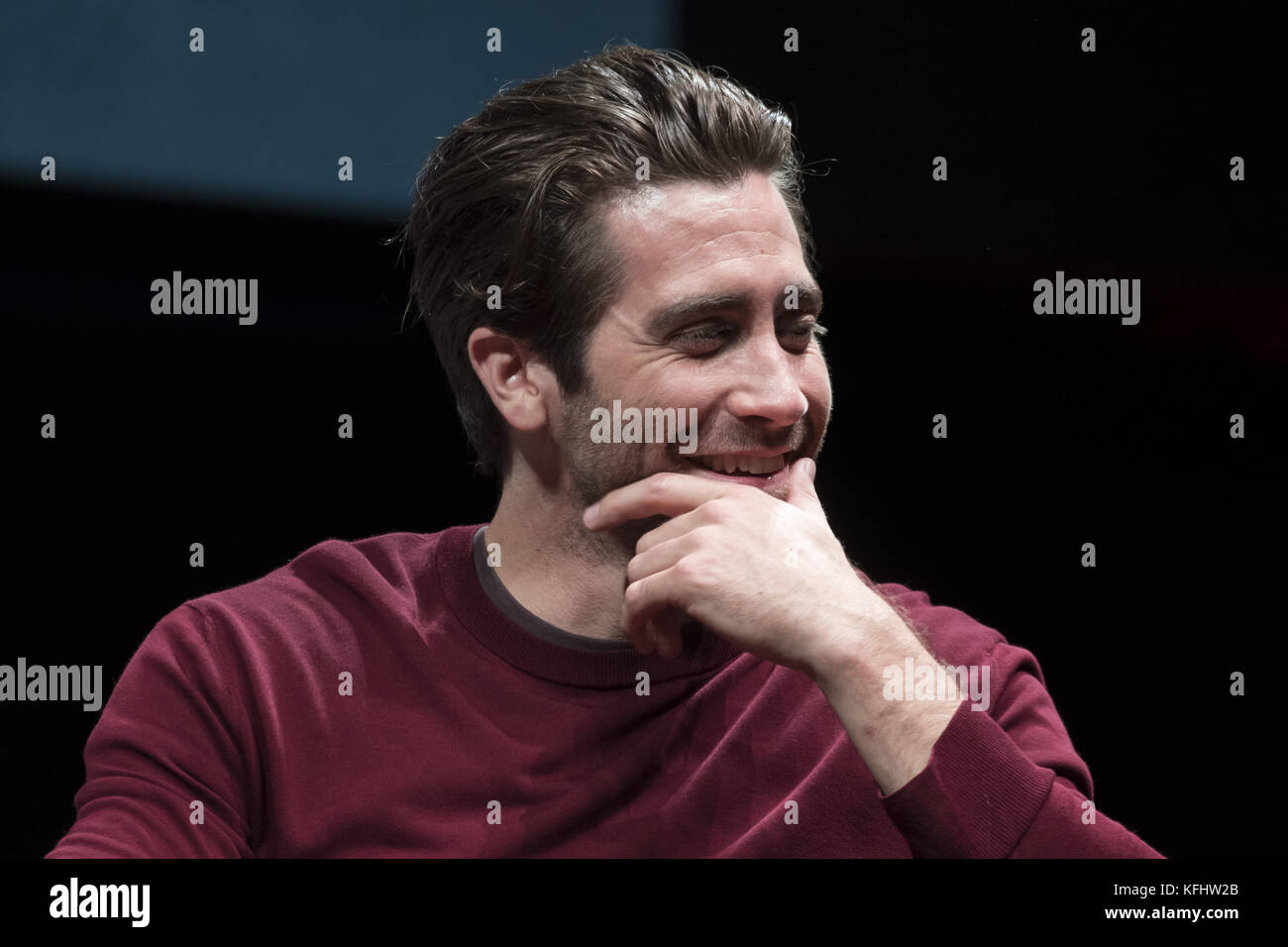 Rome, Italy. 29th Oct, 2017. Close Encounter with Jake Gyllenhaal at the 12th Rome Film Festival Credit: Silvia Gerbino/Alamy Live News Stock Photo