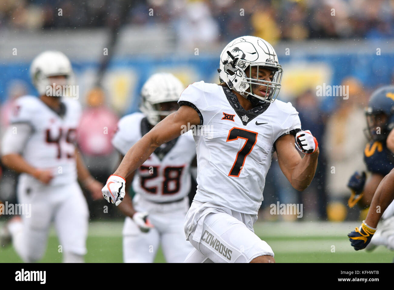 West Virginia, USA. 28th Oct, 2017. Oklahoma State Cowboys