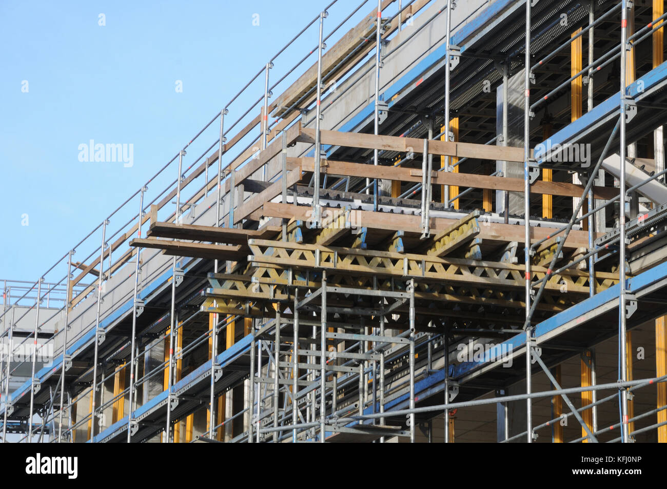 scaffolding at construction site Stock Photo Alamy