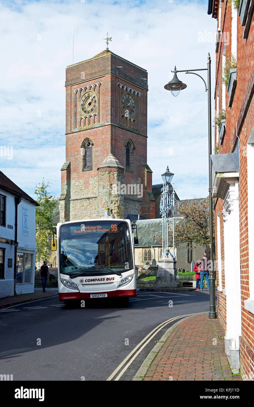 St Mary's Church in Petworth, a small town in West Sussex, England UK