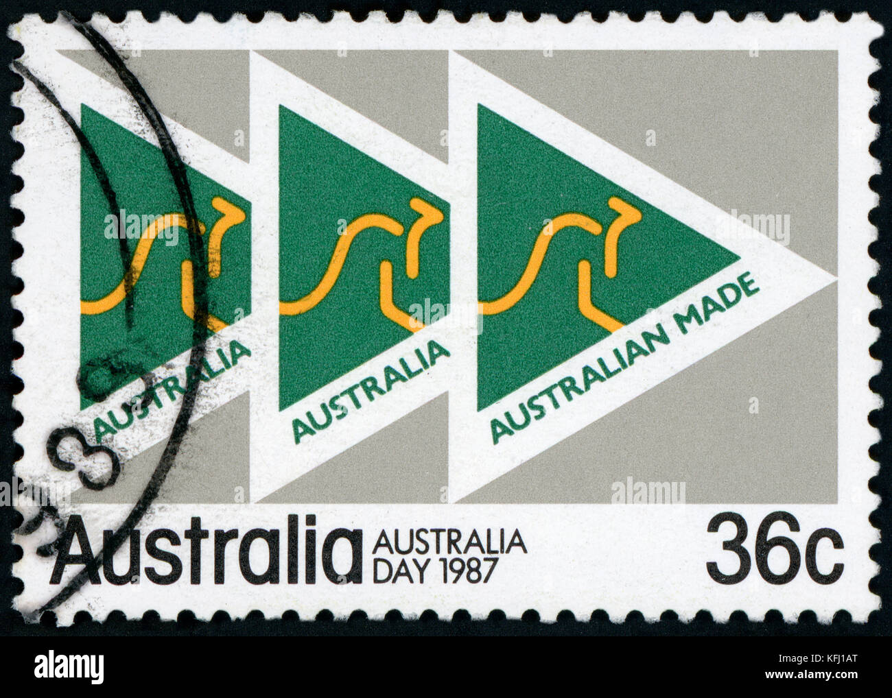 Australia Postage stamp - Made in Australia Stock Photo