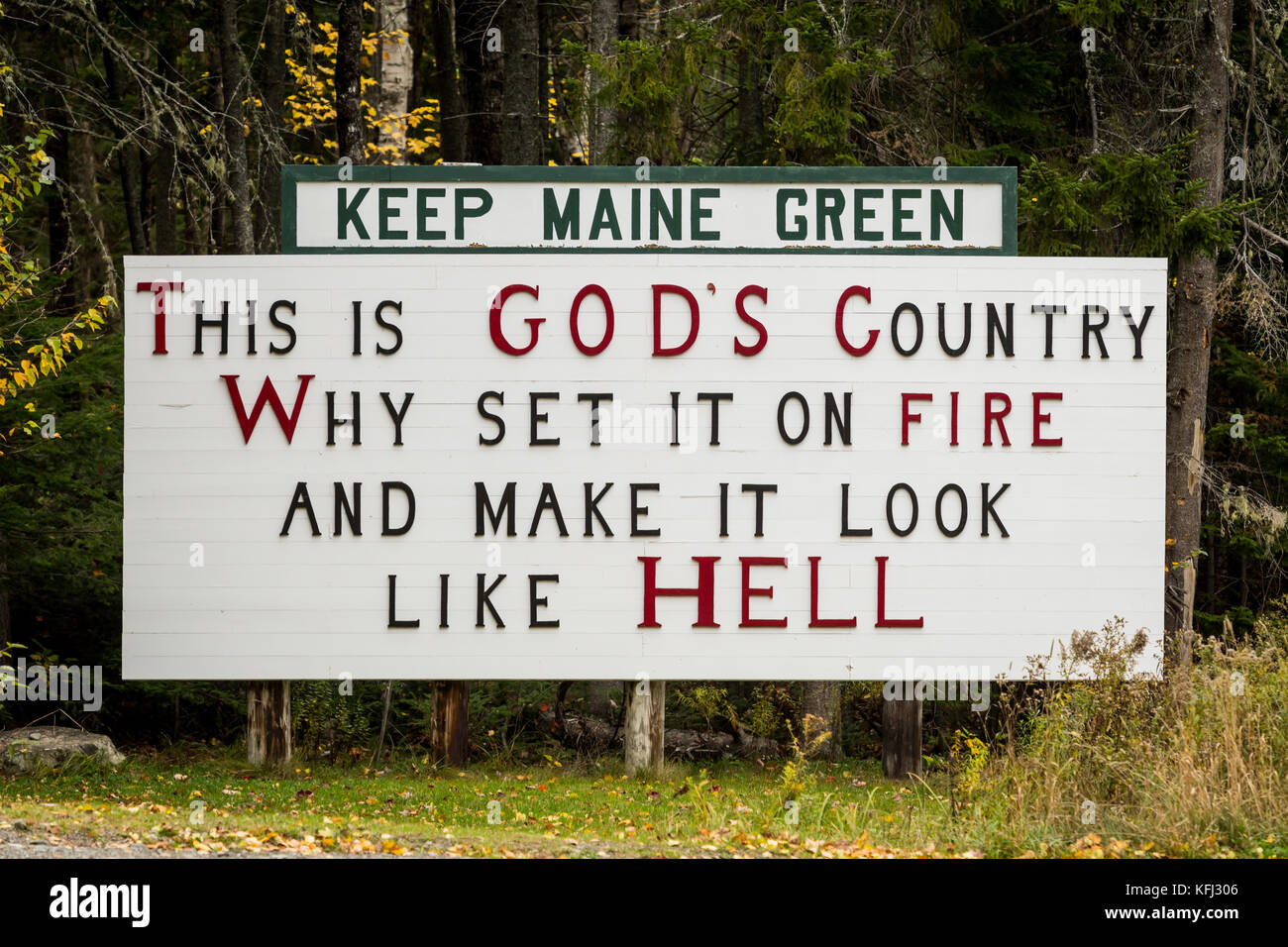 Kokadjo maine sign hires stock photography and images Alamy